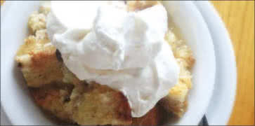 Warmed Bread Pudding