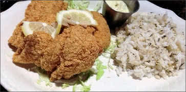 Fried Catfish with Rice