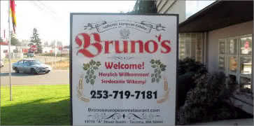 Brunos European Cafe Restaurant