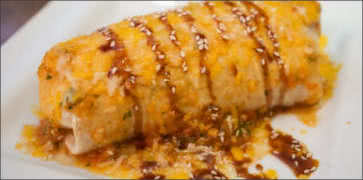 Fusion Burrito with Korean Chicken