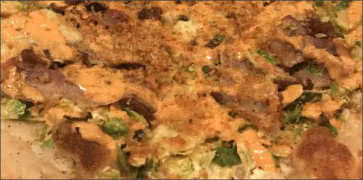 Bacon and Brussel Sprout Pizza