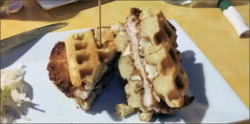 Chicken and Waffle Sandwich