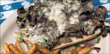 Smoked Philly Cheesesteak with Fries