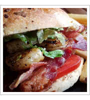 Bacon & Shrimp Sandwich at Rebel Kitchen