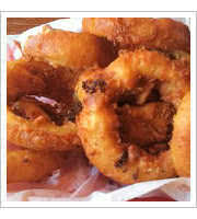 Beer Battered Onion Rings at The Village Cafe