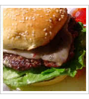 Cabrito Burger at Mac and Ernies Roadside Eatery