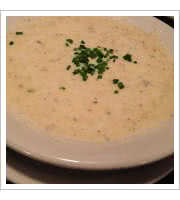 Clam Chowder and Jamies Broadway Grille