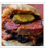 Thick Cut BBQ Pastrami Sandwich at ZZQ Texas Craft Barbeque