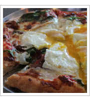 Runny Egg Pizza at The Cosmos