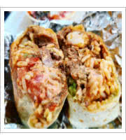 Surf & Turf Burrito at Roosters