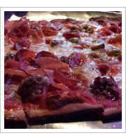 Thin Crust Pizza at Louies