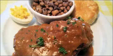 Cajun Meatloaf with Black Eyed Beans