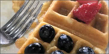 Southern Style Waffles with Berries