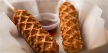 Chicken and Waffles on a Stick