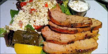 Pork Tenderloin with Greek Salad
