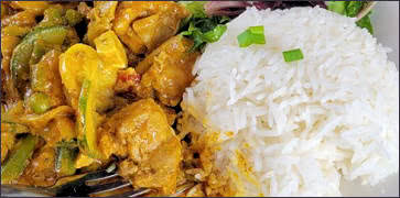 Chicken Curry with White Rice