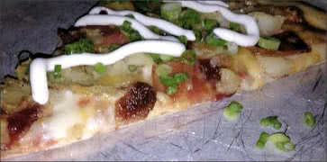 Baked Potato Pizza Slice