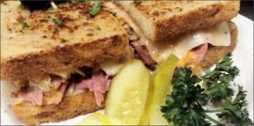 Corned Beef Sandwich at Eva's European Sweets