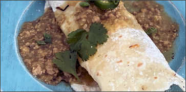 Pork Chili Breakfast Burrito