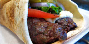 Kifta Kabab in a Pita