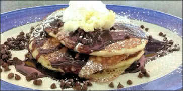 Double Chocolate Chip Pancakes