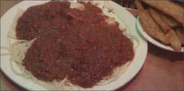 Spaghetti with BBQ Meat Sauce
