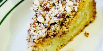 Slice of Basque Cake