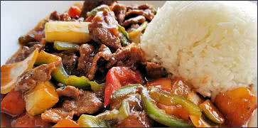 Thai Sweet and Sour Beef with Rice