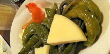 Hot Peppers and Parm Cheese