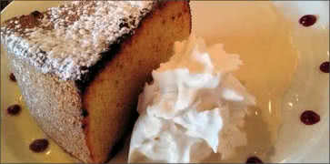 Slice of Polenta Cake