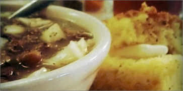 Pinto Beans Soup with Cornbread