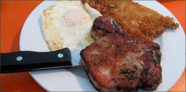 Pork Chops and Hash Browns