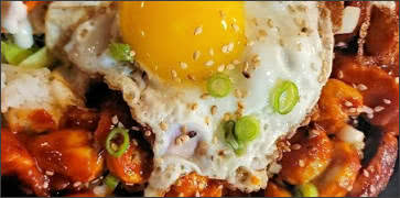 Gochujang Chicken with Sunny Side Up Egg