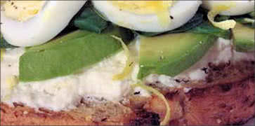 Avocado, Egg and Toast Sandwich