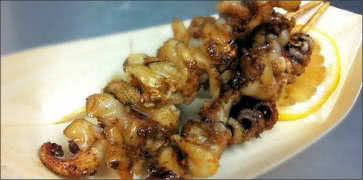 Izakaya-Style Squid Kushiyaki