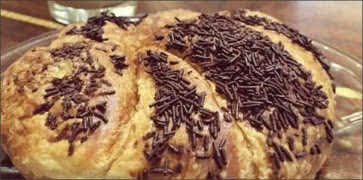 Chocolate Sprinkle Croissant