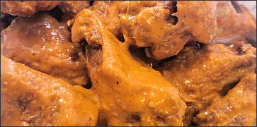 Chicken Wings with Horseradish Buffalo Sauce
